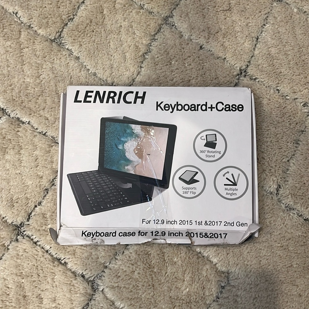12.9 inch 2015 1st and 2017 2nd gen keyboard case